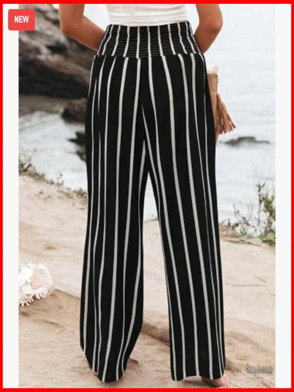 Wide Leg Palazzo Pajama Pants High Waist Lounge Trousers with Pockets
